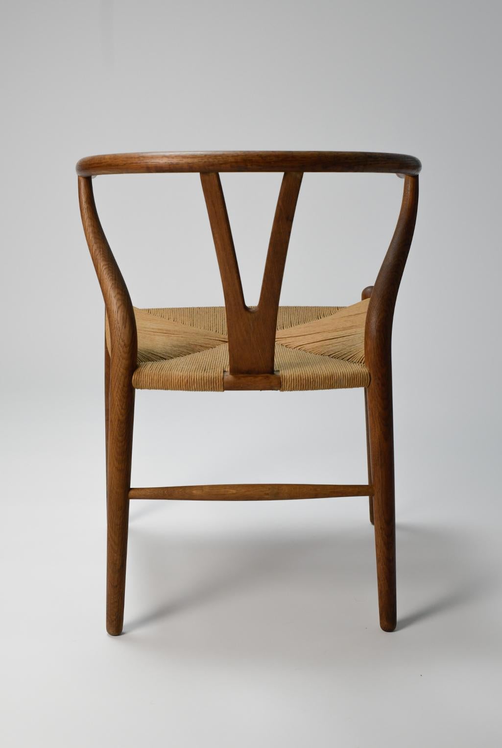 Hans Wegner Wishbone Chairs by Carl Hansen and Son  In Good Condition For Sale In Los Angeles, CA