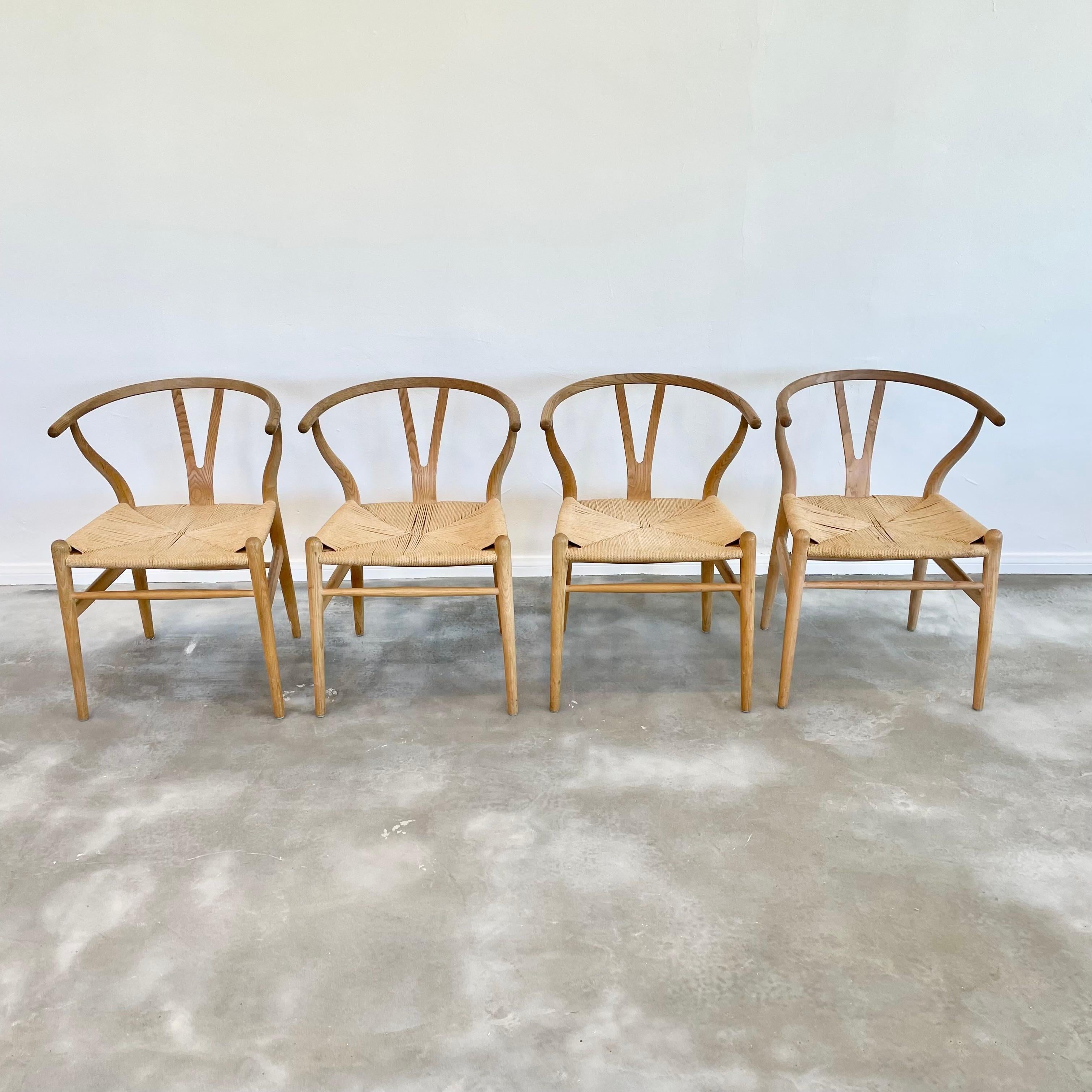Danish Hans Wegner Wishbone chairs by Carl Hansen & Søn