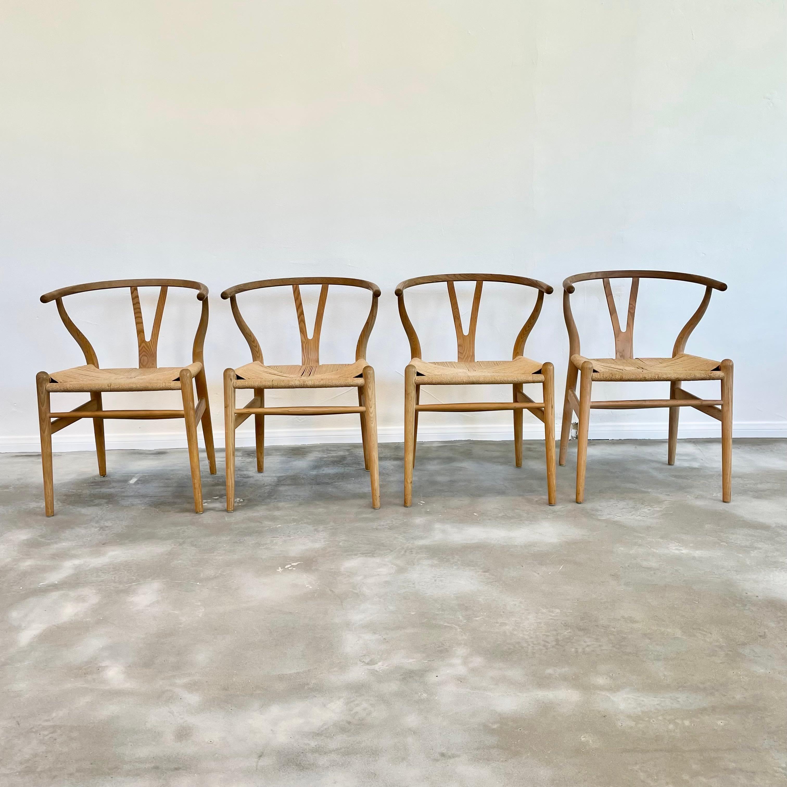 Late 20th Century Hans Wegner Wishbone chairs by Carl Hansen & Søn