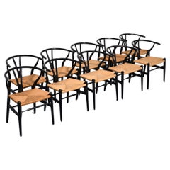 Hans Wegner WISHBONE Chairs, Set of 10