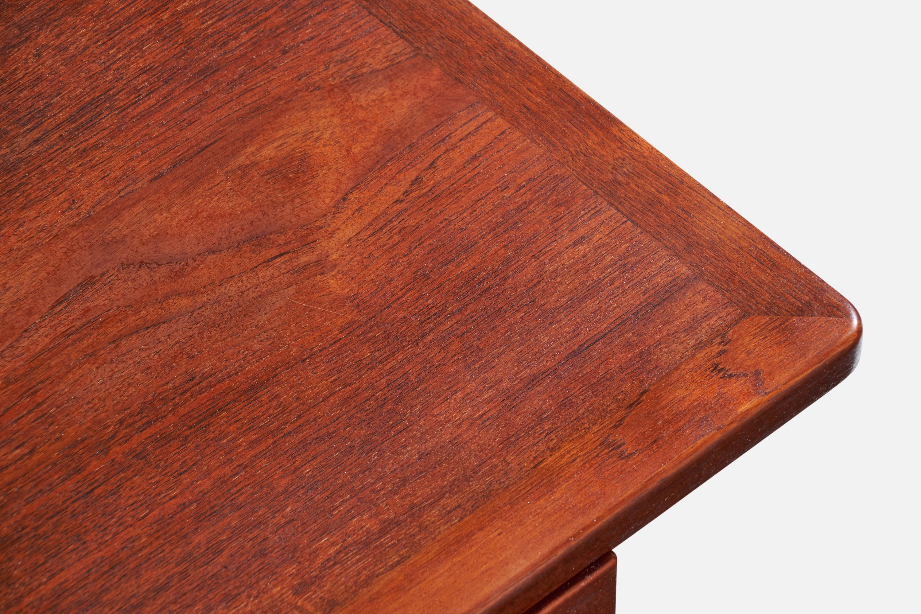 Hans Wegner, Wishbone Desk, Oak, Teak, Denmark, 1950s For Sale 7