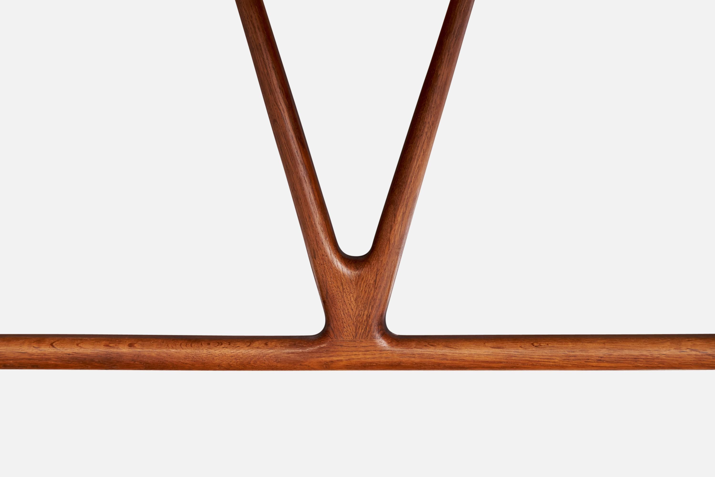 Danish Hans Wegner, Wishbone Desk, Oak, Teak, Denmark, 1950s For Sale