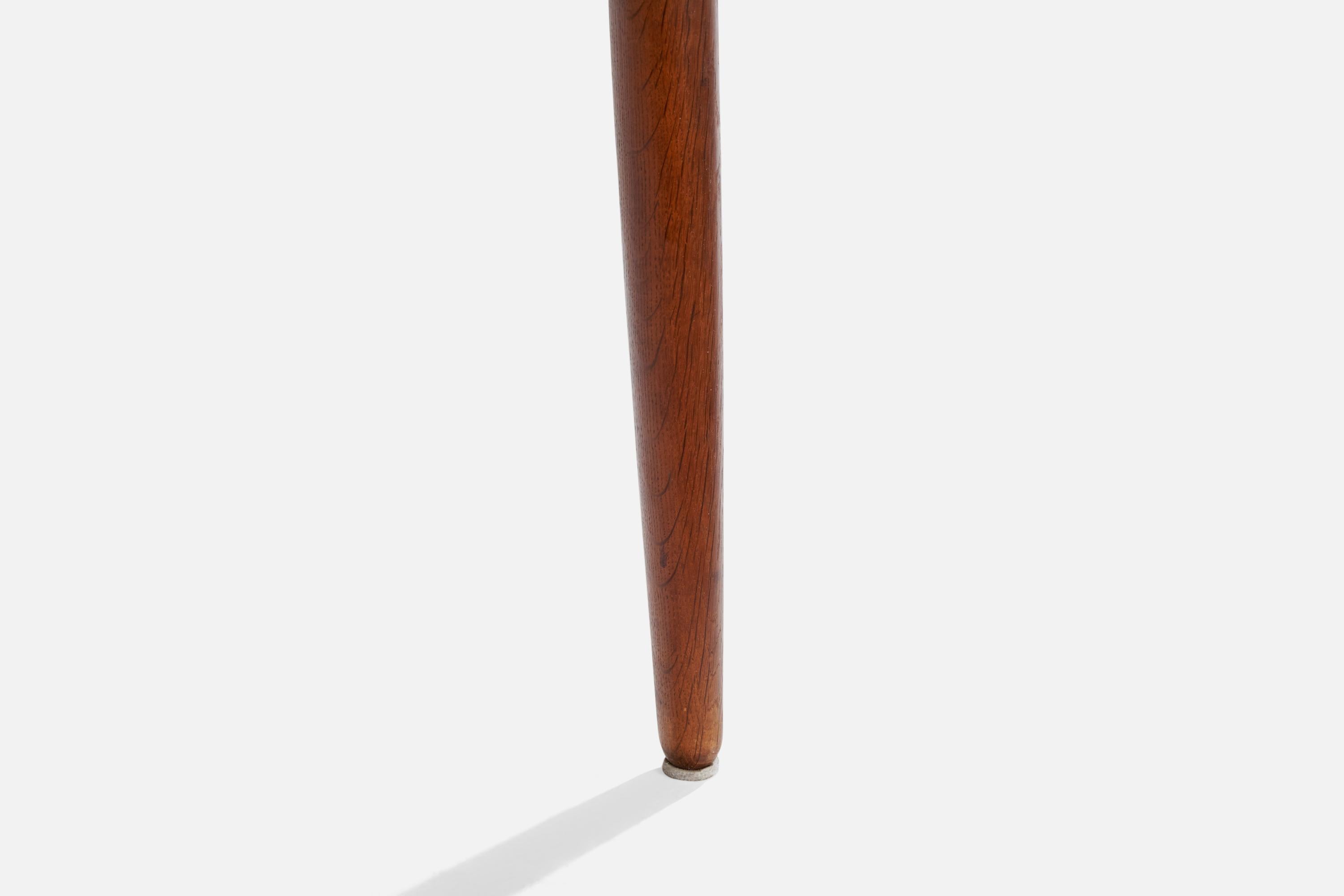 Hans Wegner, Wishbone Desk, Oak, Teak, Denmark, 1950s For Sale 3