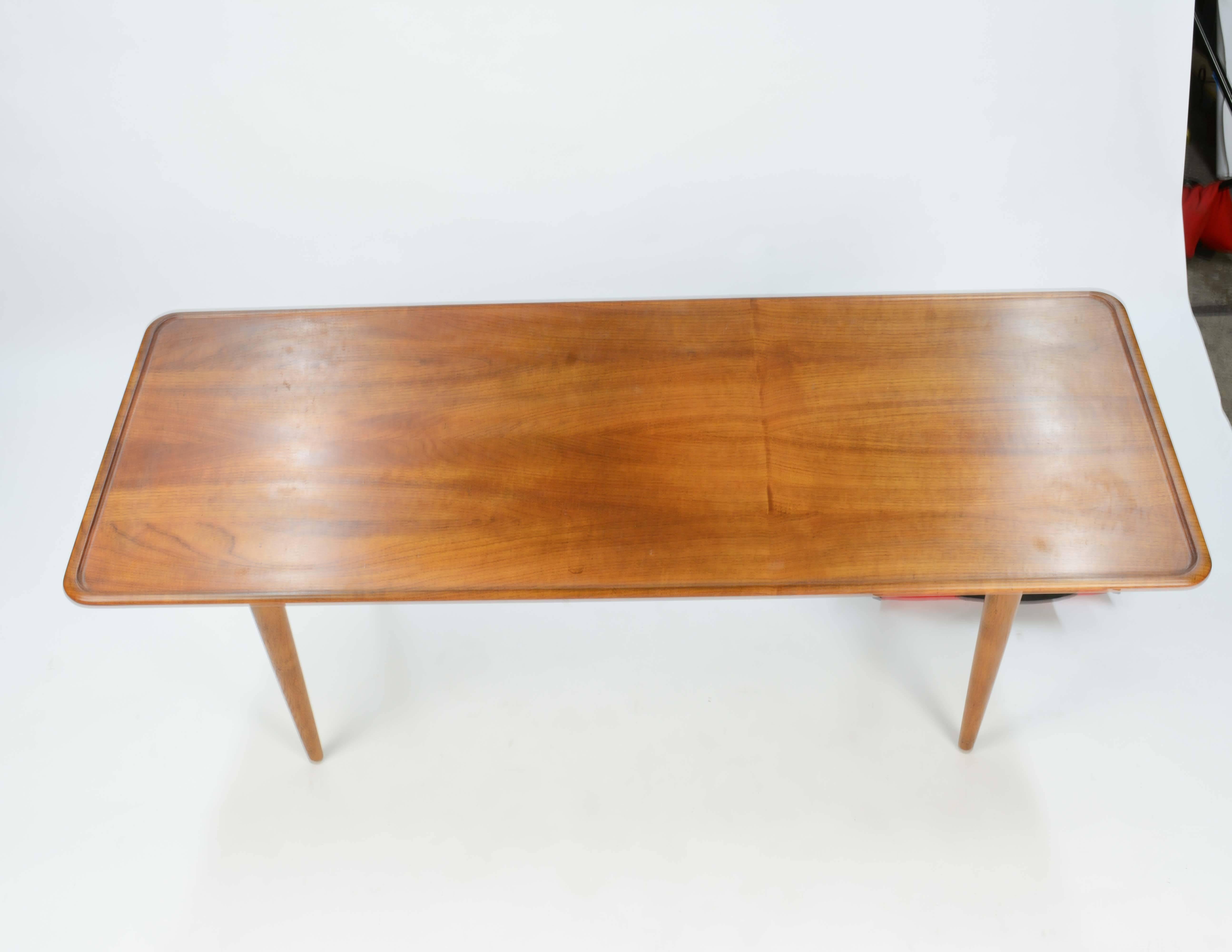 Mid-20th Century Hans Wegner's Curved Edge Coffee Table for Andreas Tuck of Denmark For Sale
