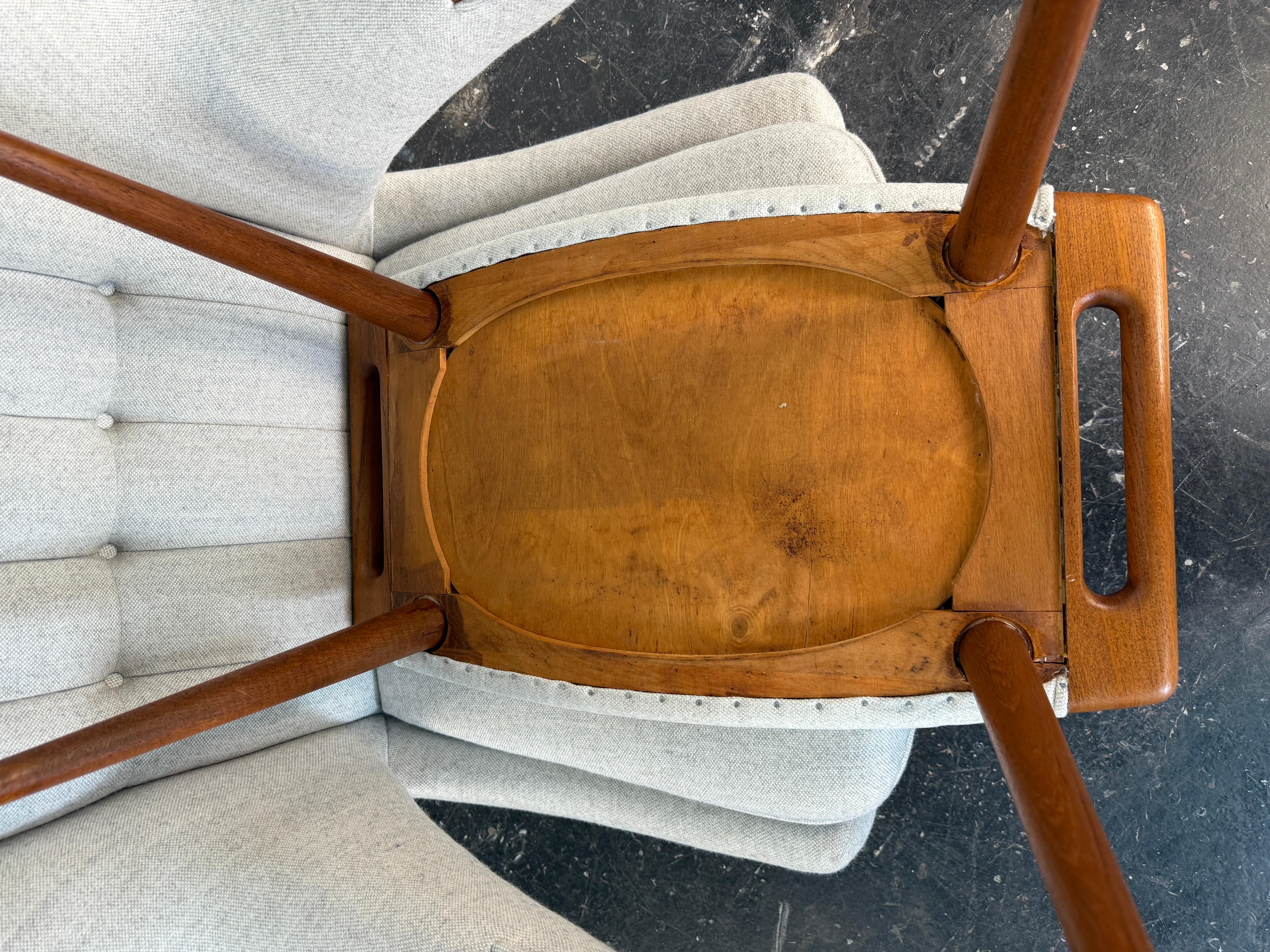 Hans Wegner's Papa Bear Chair and Ottoman for A.P. Stolen Denmark, 1950's For Sale 1