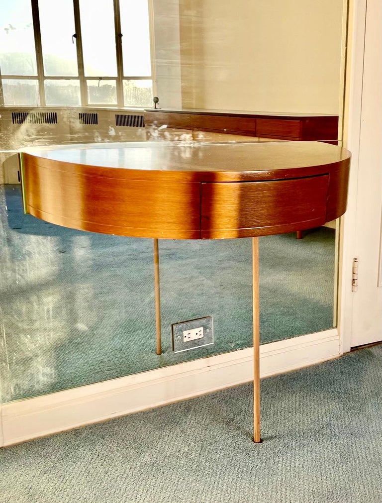 Hans Weiss Floating Demi-Lune Console For Sale 2