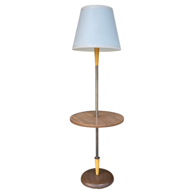 Hans Weiss Floor Lamp with Floating Table For Sale