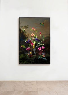 Still life with parrots by Hans Withoos