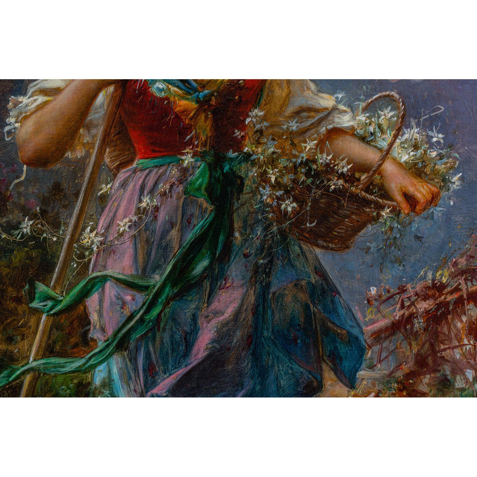 Beaux Arts Hans Zatzka a Very Fine Oil on Canvas 