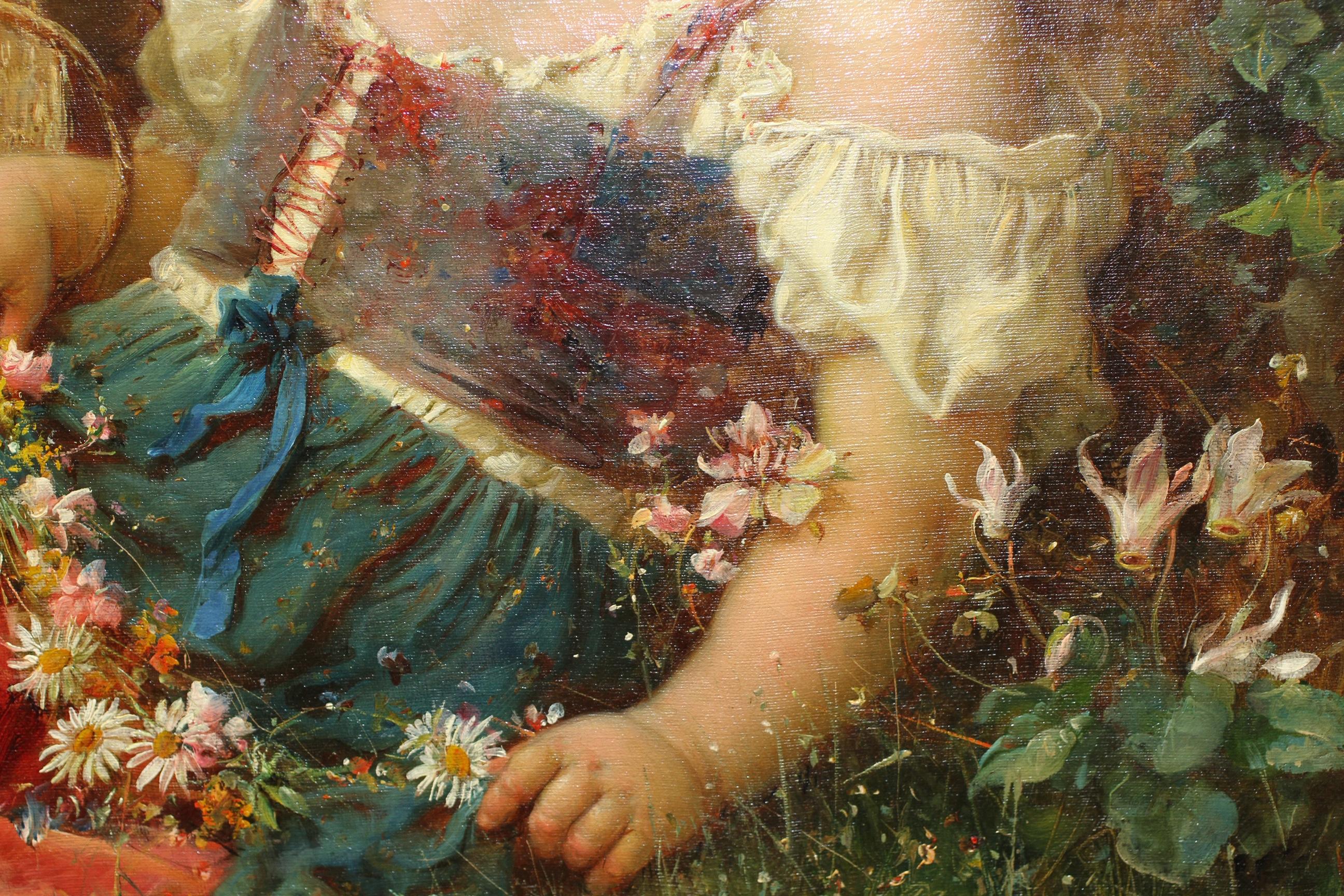 Hans Zatzka, 'Austrian, 1859-1945' Exceptional Oil on Canvas 