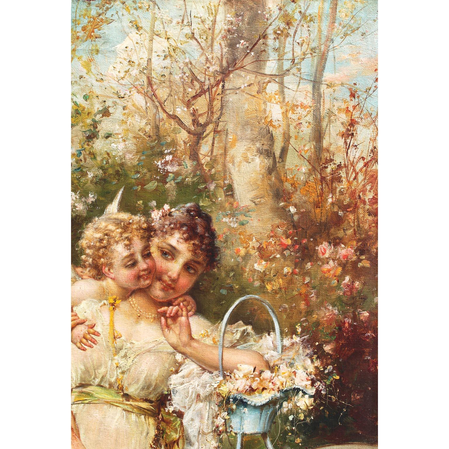 Hans Zatzka, Olio su tela austriaco intitolato 
