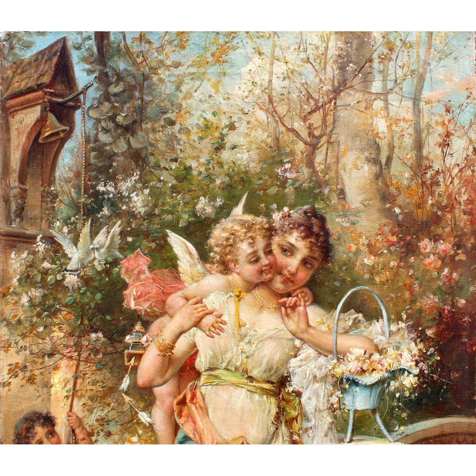 Hans Zatzka, Olio su tela austriaco intitolato 