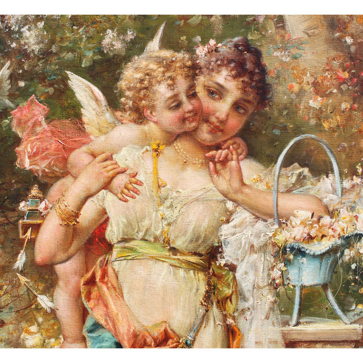 Hans Zatzka, Olio su tela austriaco intitolato 