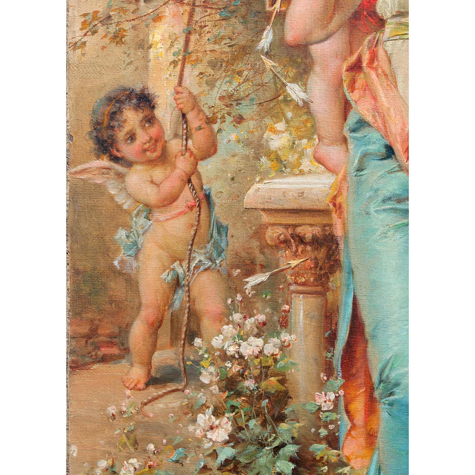 Hans Zatzka, Olio su tela austriaco intitolato 