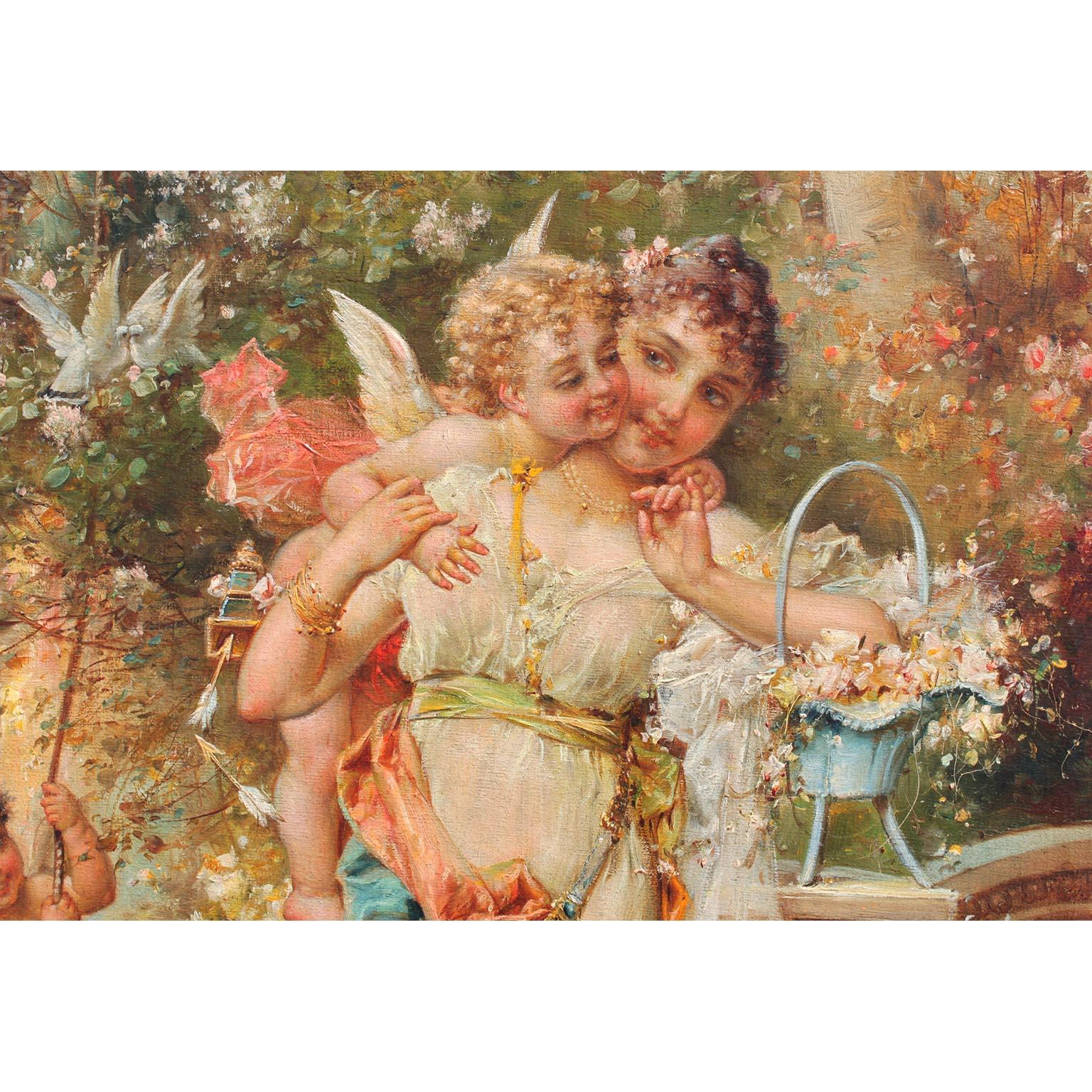 Hans Zatzka, Olio su tela austriaco intitolato 