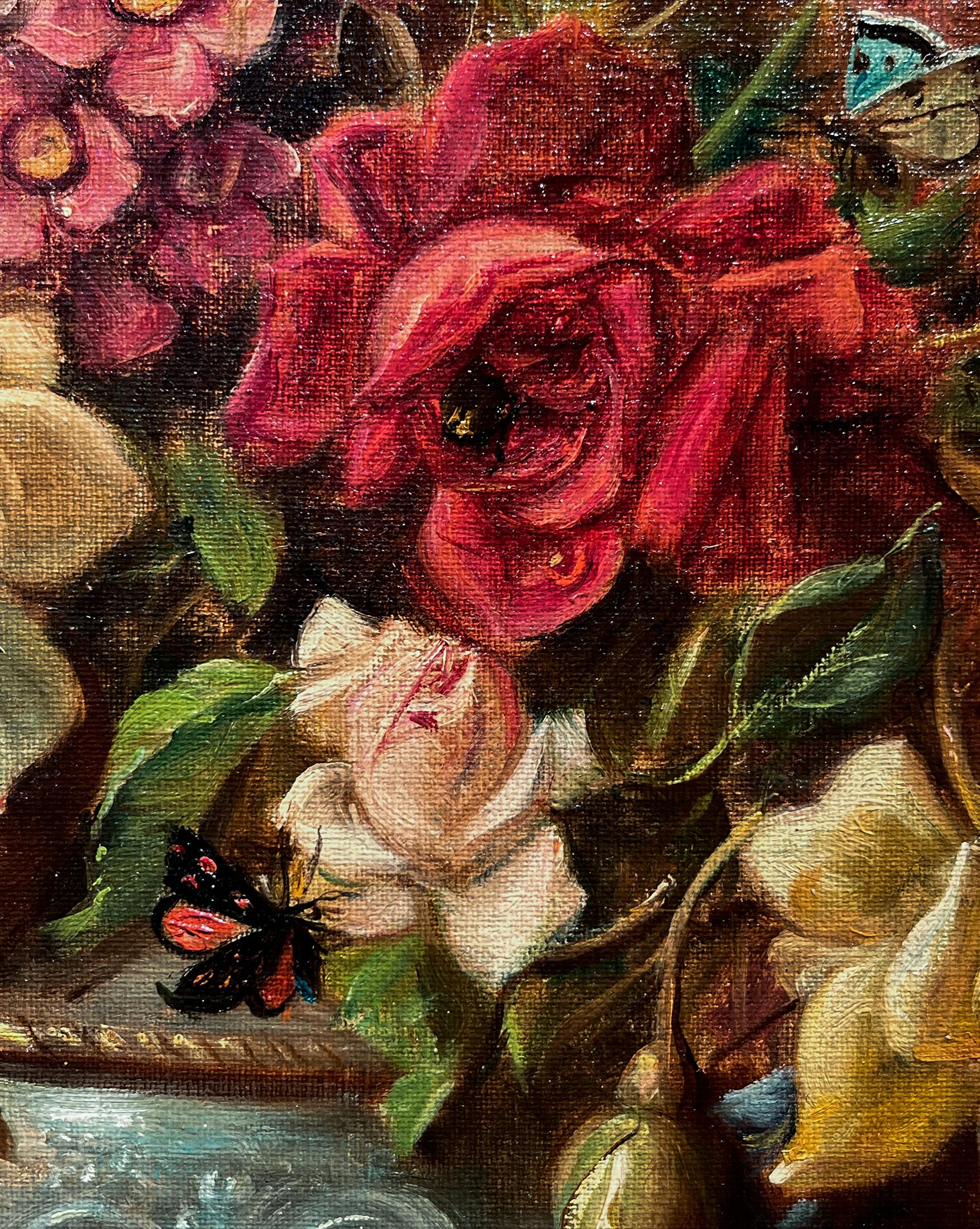 Hans Zatzka  Floral Still Life Oil Painting For Sale 3