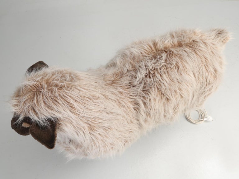 Hansa Huge Mechanical Stuffed Sheep For Sale at 1stdibs