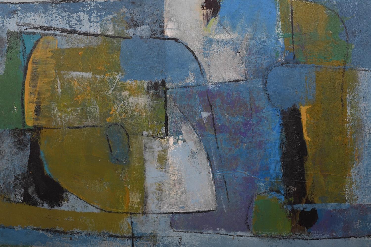 Modern HANSEN, Børge Herman Abstract Oilpainting 1960s For Sale
