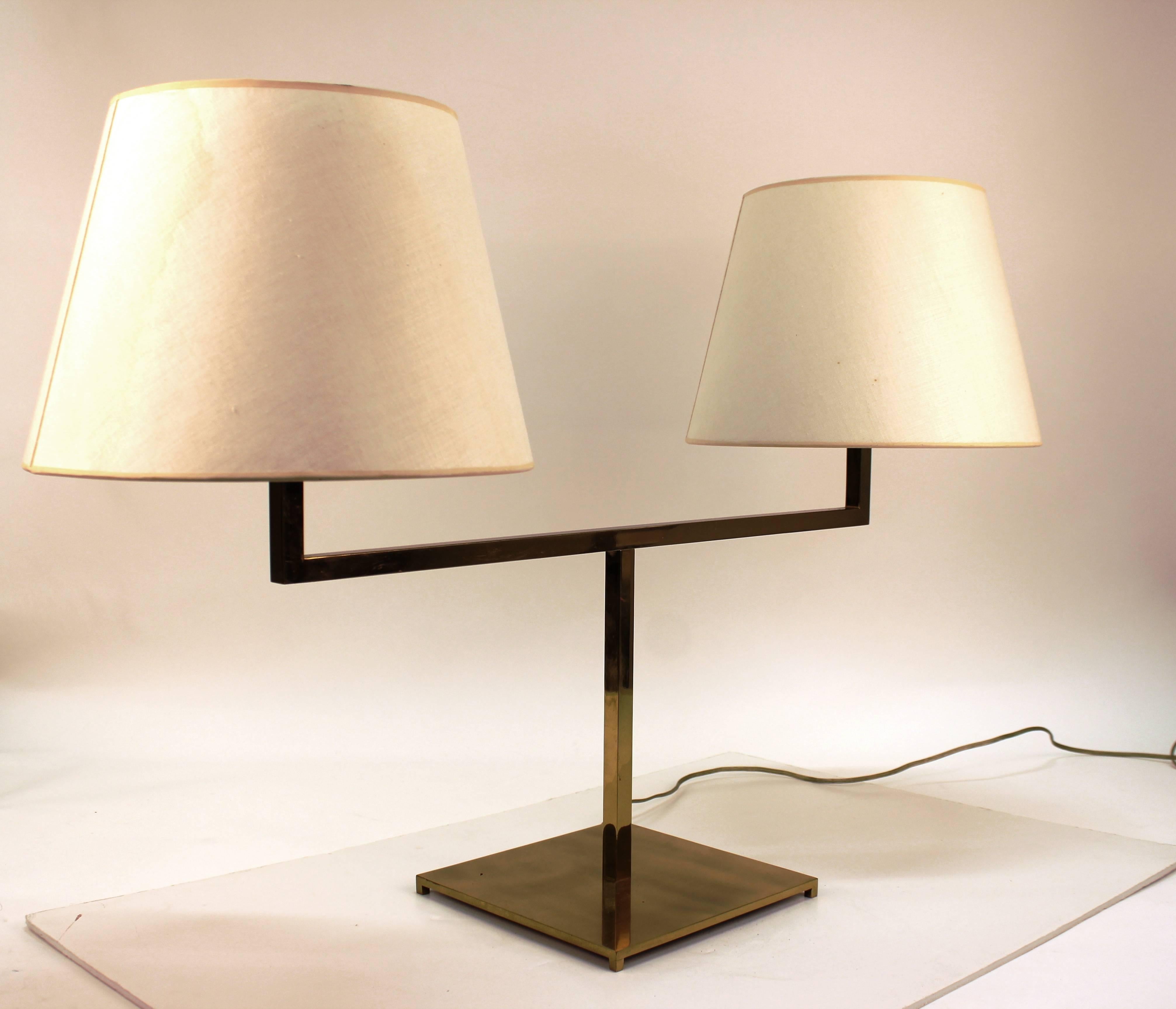 Mid-Century Modern Hansen Double Desk Lamp