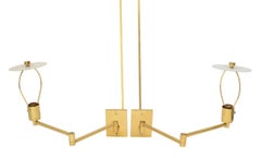 Hansen for Metalarte Brass Swing-Arm Sconces, Pr