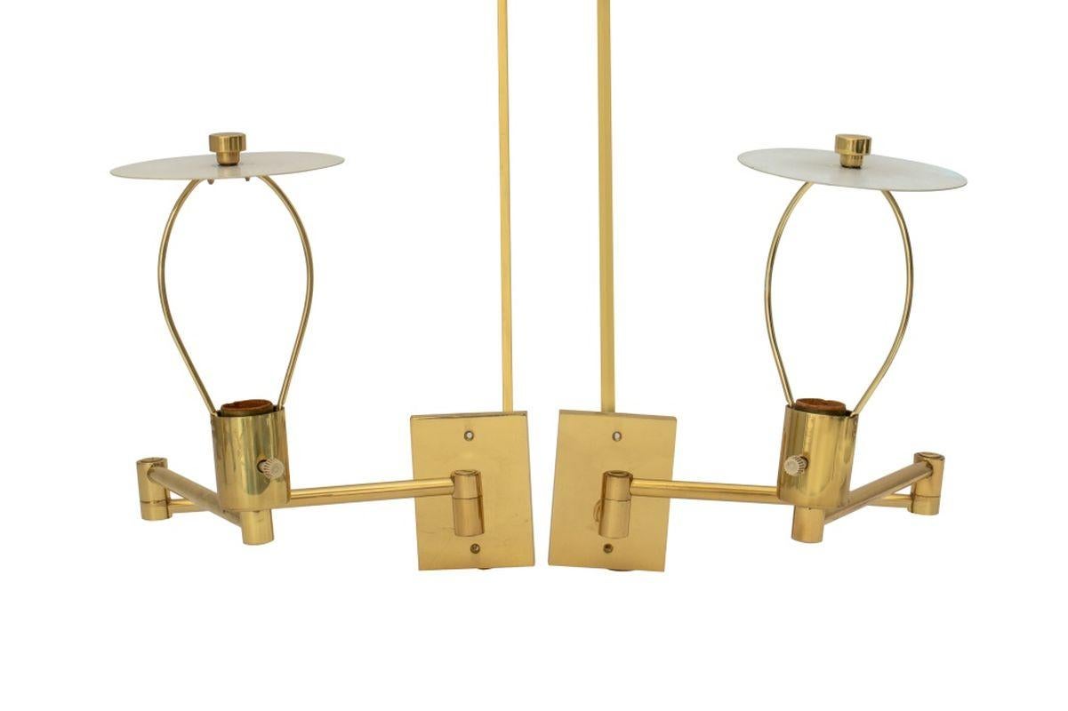 Mid-Century Modern Hansen for Metalarte Appliques à bras articulé en laiton, Pr en vente