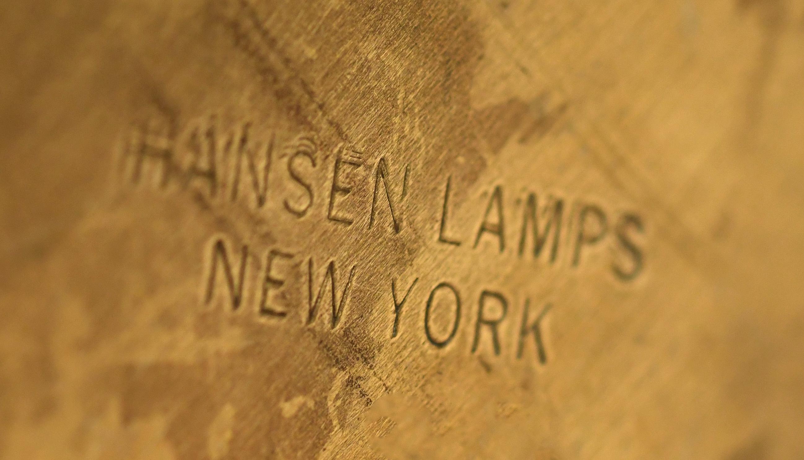 Hansen Glass and Brass Floor Lamp 5
