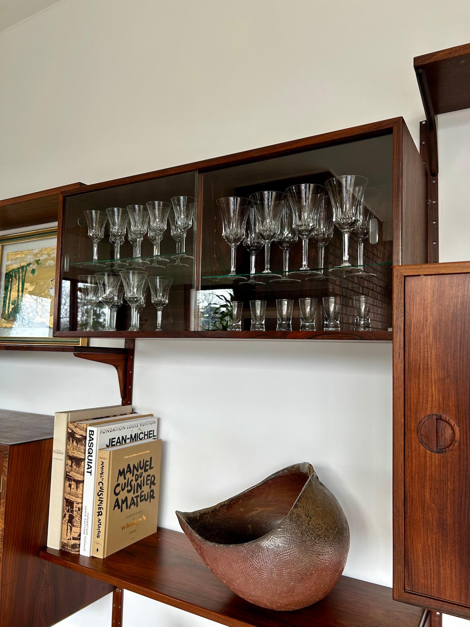 Hansen & Guldborg Mobler wall bookcase in teak Denmark 1960 10