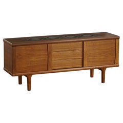 Hansen & Pedersen, Danish Mid Century Modern, Freestanding Teak Credenza, 1960s