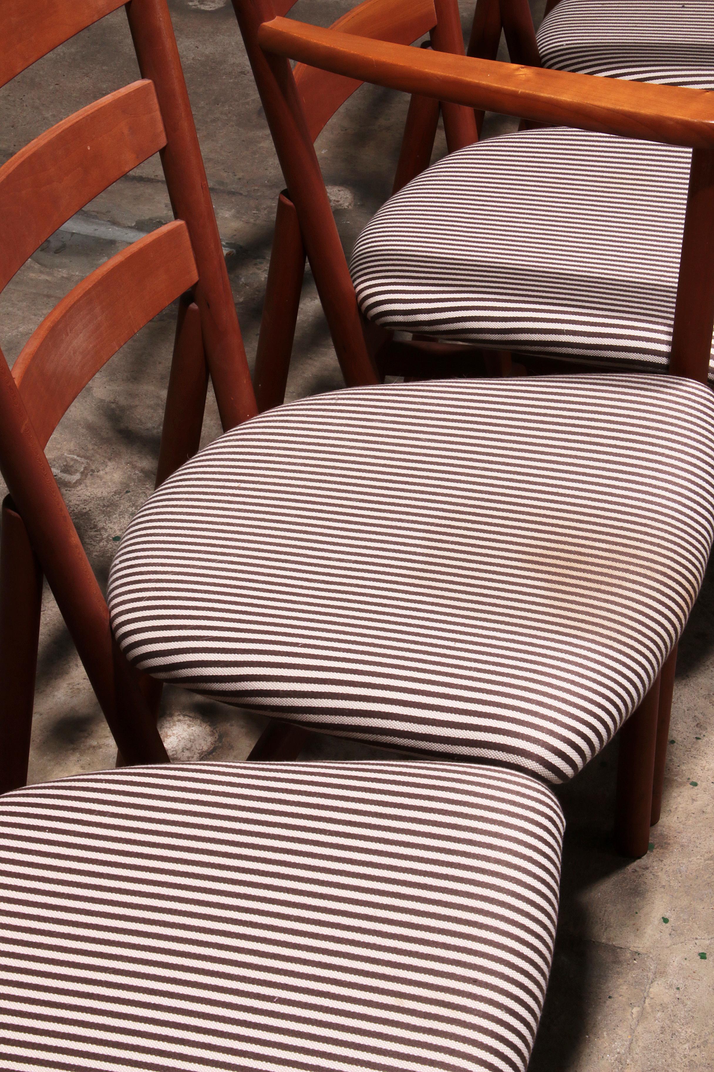 Hansen Sorensen Table de salle à manger avec 6 chaises, 1970 Danemark en vente 10