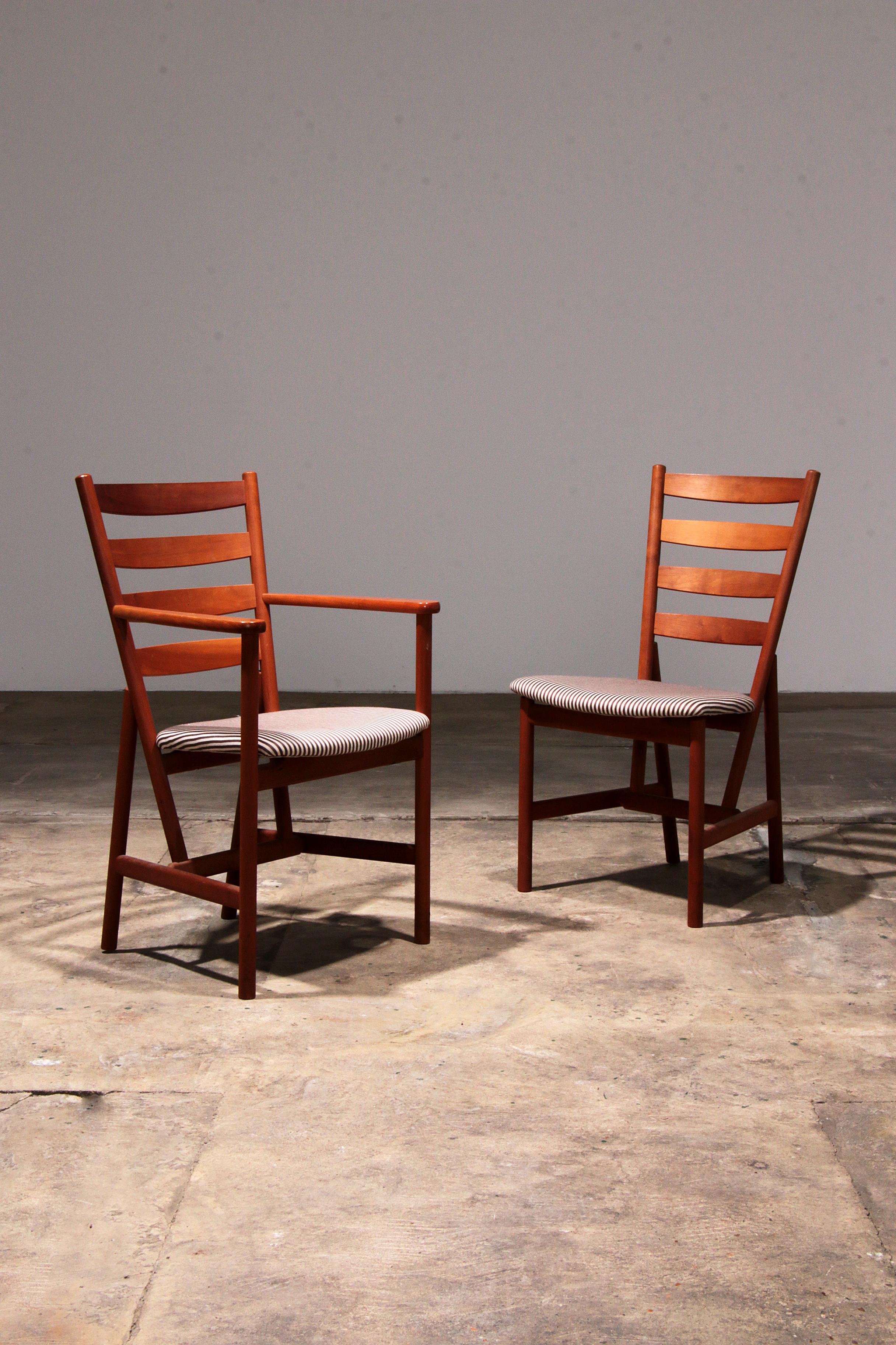 Hansen Sorensen Table de salle à manger avec 6 chaises, 1970 Danemark en vente 11