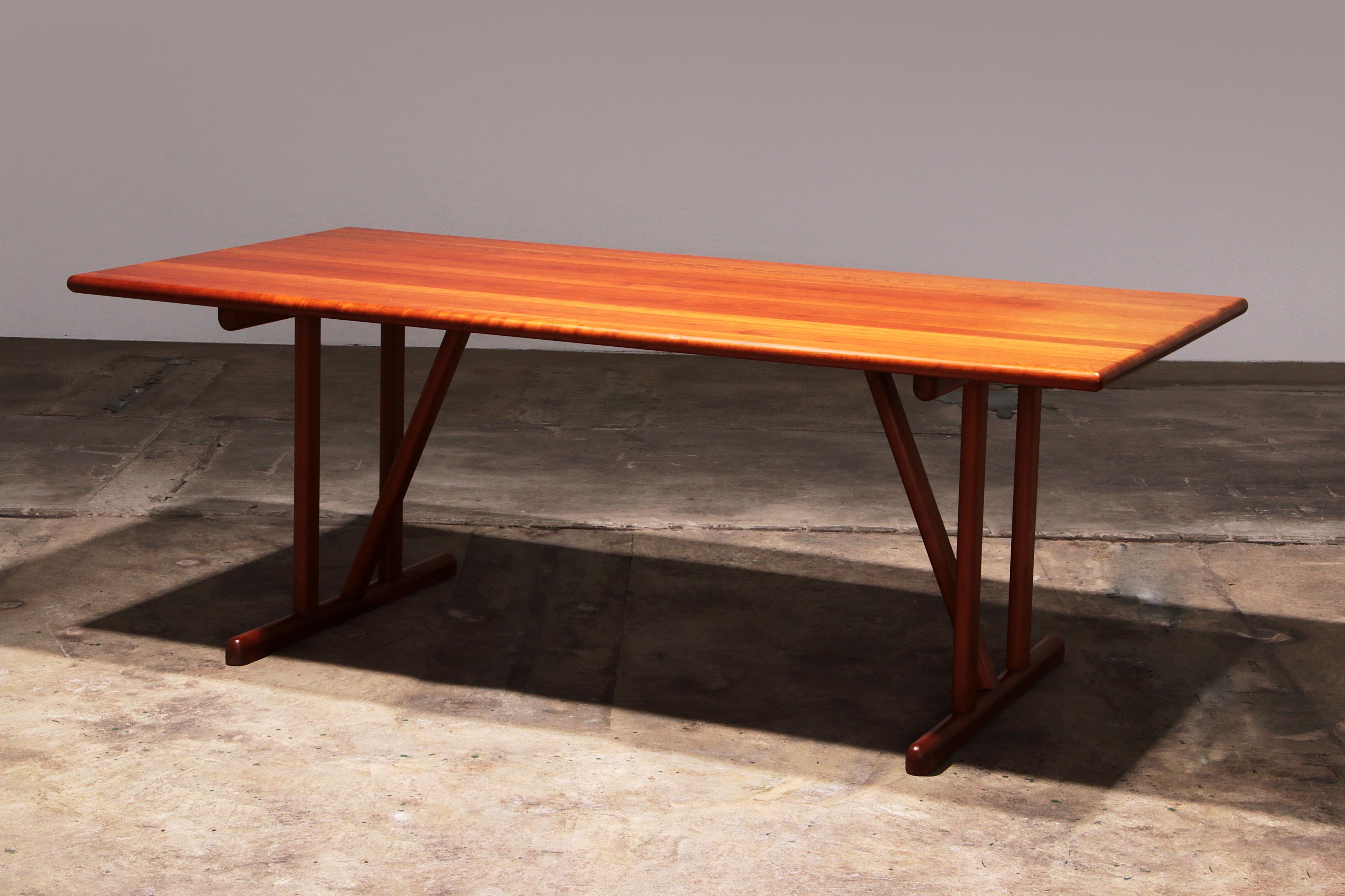 Danois Hansen Sorensen Table de salle à manger avec 6 chaises, 1970 Danemark en vente