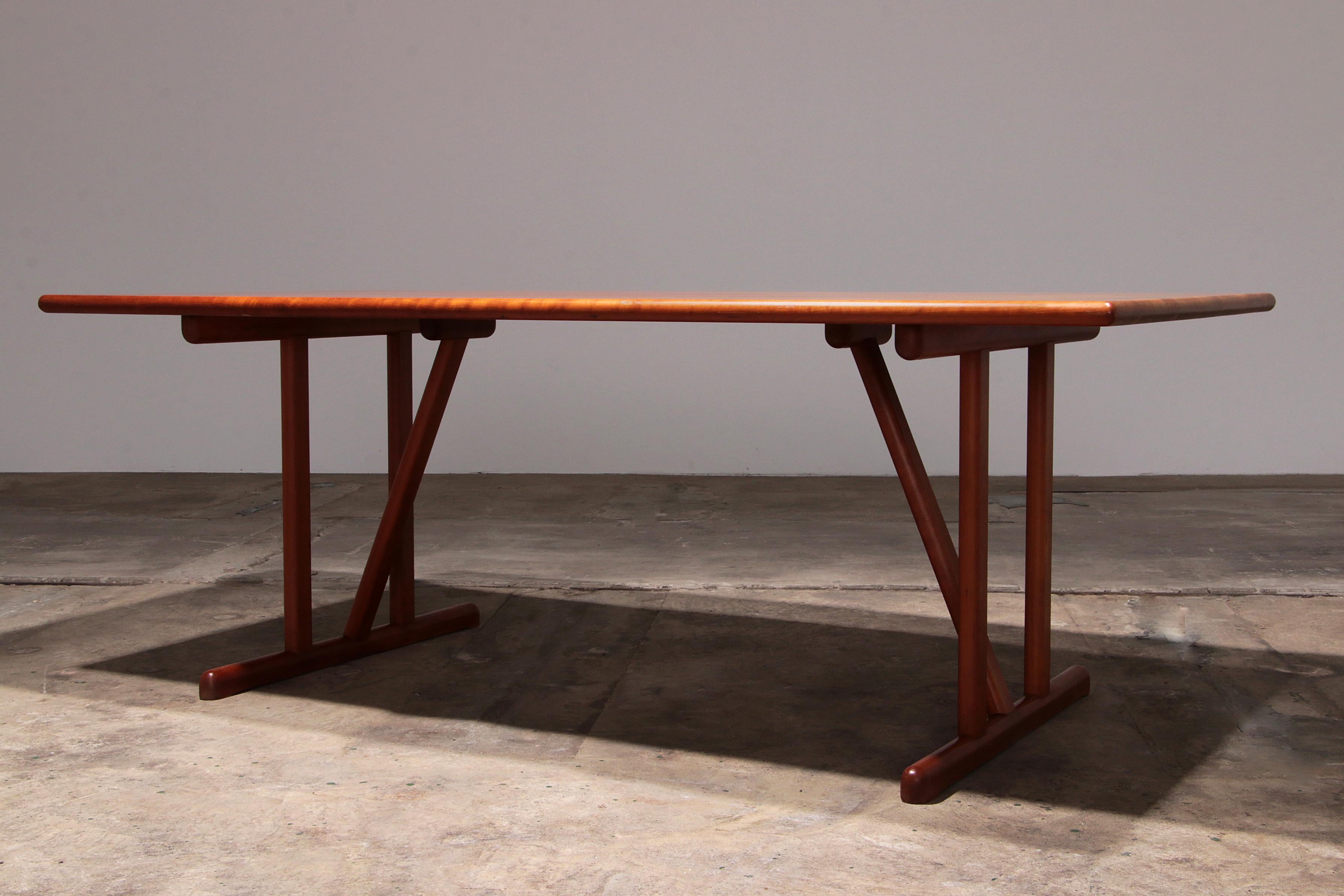 Hansen Sorensen Table de salle à manger avec 6 chaises, 1970 Danemark Bon état - En vente à Oirlo, LI