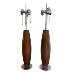Lampade Hansen in noce una coppia