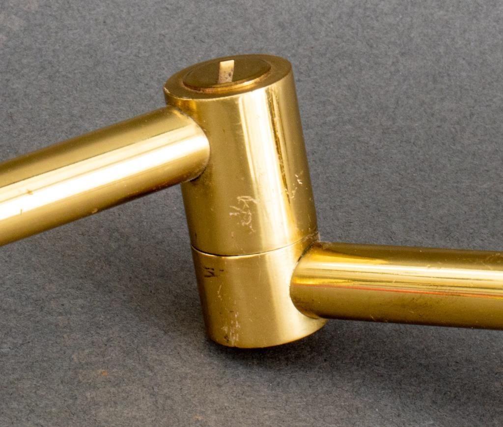Hansen x Metalarte Brass Swing Arm Lamps, 2 For Sale 3
