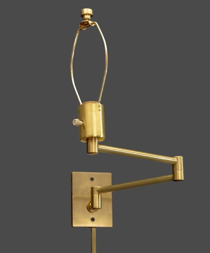 Unknown Hansen x Metalarte Brass Swing-Arm Sconces, Pair