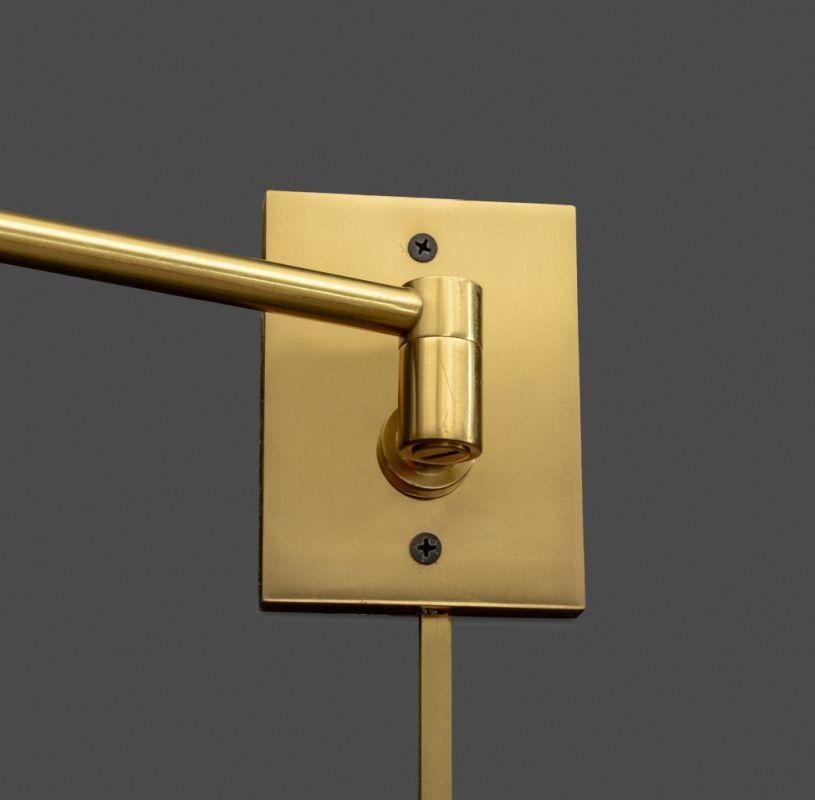 20th Century Hansen x Metalarte Brass Swing-Arm Sconces, Pair