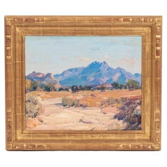 Hanson Duvall Puthuff Amethyst and Gold Oil Painting, c. 1925
