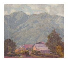 Early 20th Century California Plein Air San Gabriel Mountains 