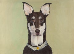 Hao Zhang - Hao Zhang Animal Original Oil On Canvas "Mr.DogNO.1" Hao Zhang Animal Original Oil On Canvas "Mr.DogNO.1"