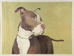 Hao Zhang Animal Original Oil On Canvas "Mr.DogNO.3"