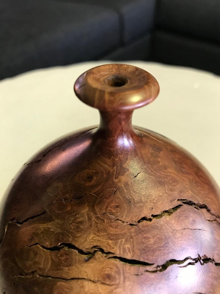 Hap Sakwa Burled Wood Turned Vase 1