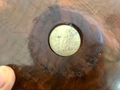 Hap Sakwa Round and Squatty Turned Wood Weed Vase 1980