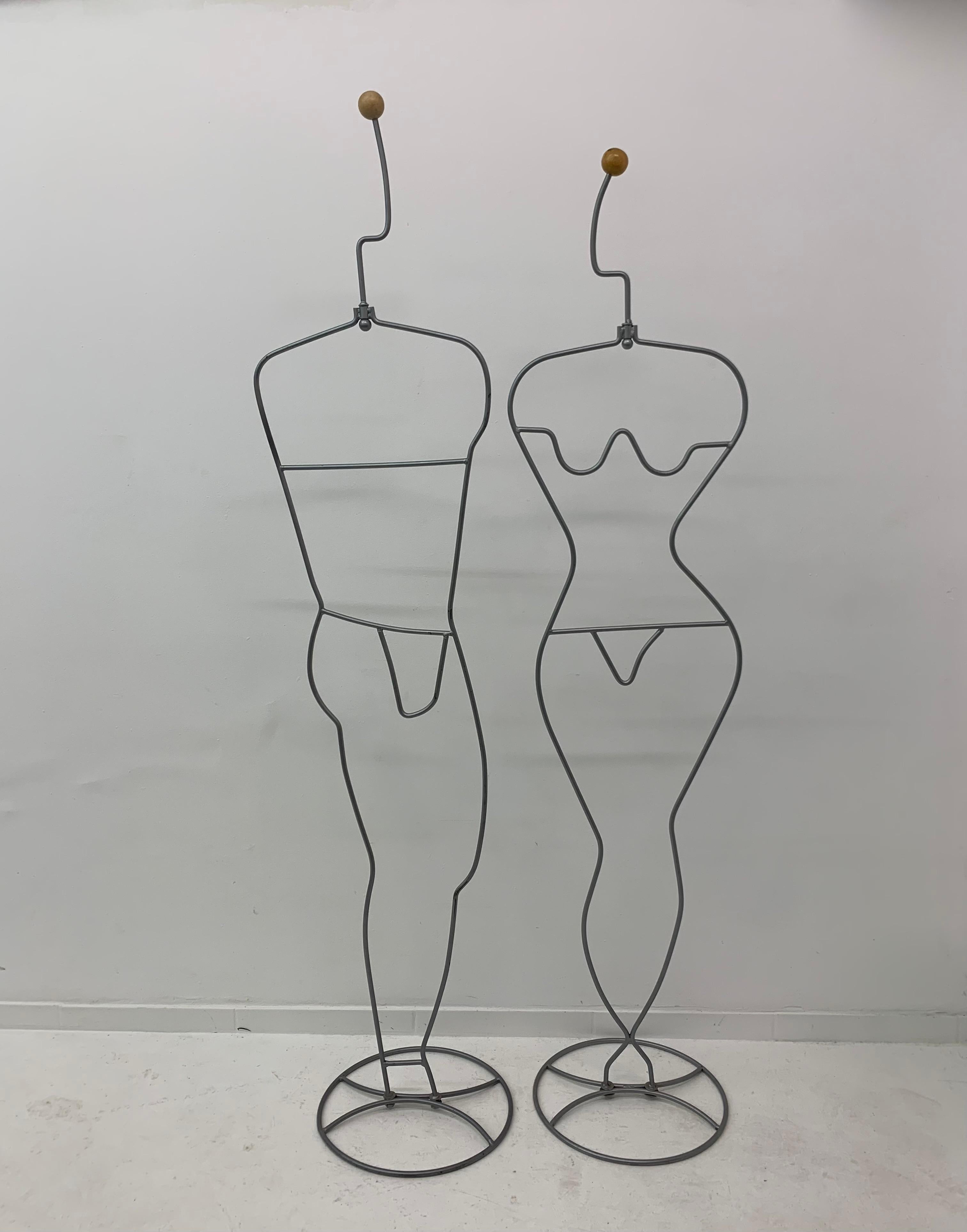 Häpen Wire Steel Valet by Ehlén Johansson for Ikea, 1980s For Sale 4