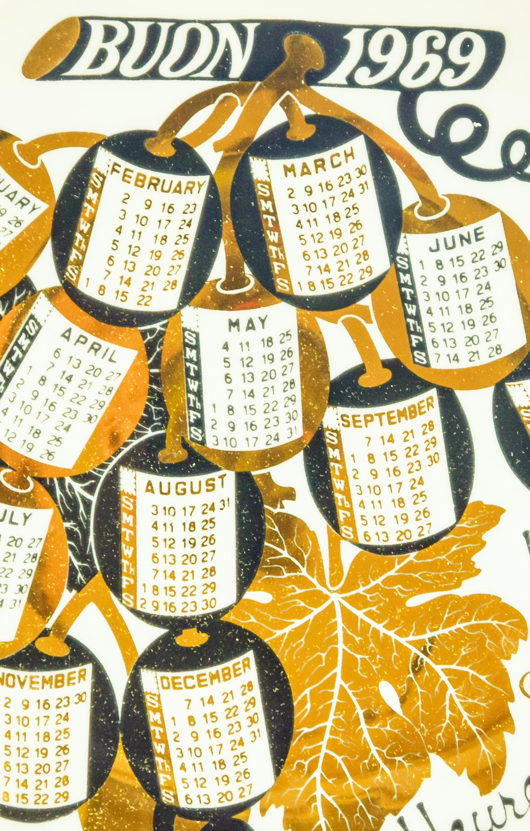 Italian Happy 1969, Calendar Series by Piero Fornasetti, 1969