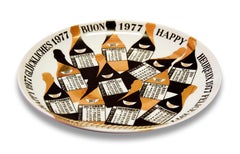 Happy 1977, Calendar Series by Piero Fornasetti, 1977