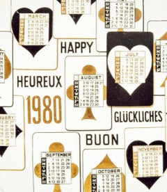 Happy 1980:: série de calendriers par Piero Fornasetti:: 1980
