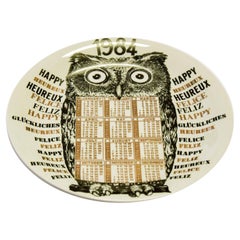 Vintage Happy 1984, Calendar Series by Piero Fornasetti, 1984