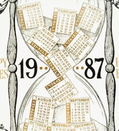 Happy 1987, Calendar Series by Piero Fornasetti, 1987