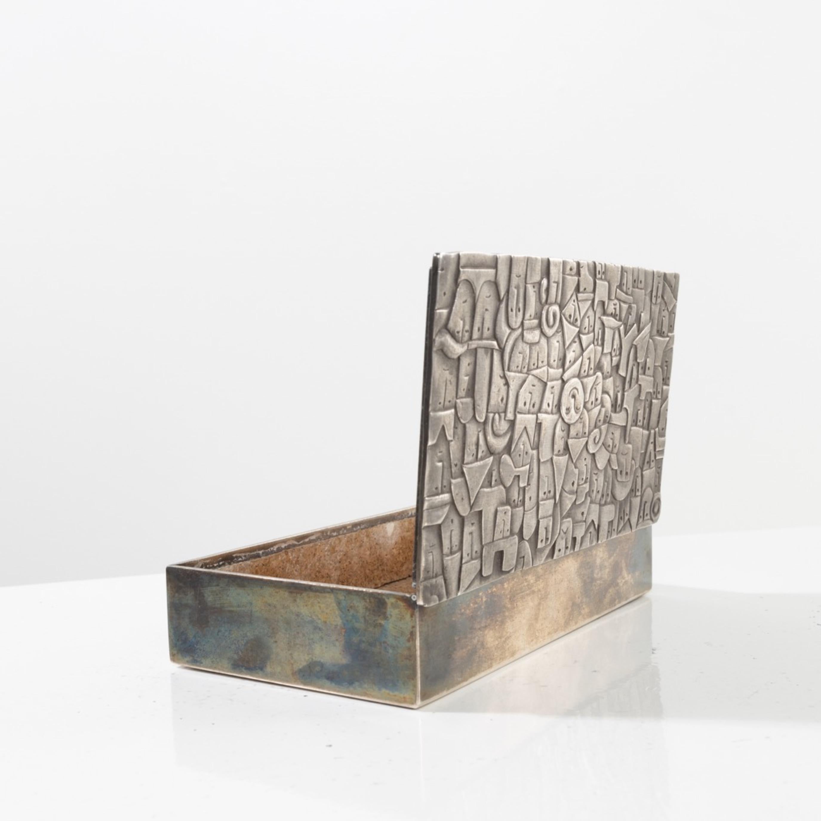 Happy Among the Crowd by Line Vautrin, Silvered Bronze Box 2