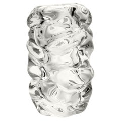 Happy Clear Cylinder-Vase, mundgeblasenes Glas, auf Bestellung gefertigt